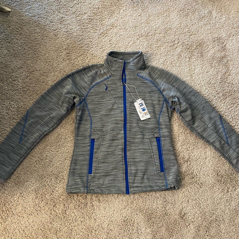 North End Sport grey ladies zip up athletic jacket